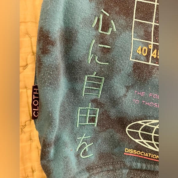 Brooklyn Cloth Hoodie Sweatshirt “Open Your Mind” kid large - Picture 5 of 8